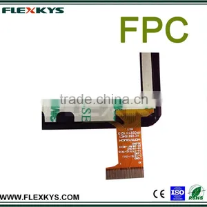 Single Layer Yellow Soldermask FPC Copper Flexible Printed Circuit Membrane Switches With 0.5mm Board Thickness thumbnail-4
