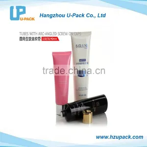 Cosmetic Plastic Tubes With Arc-angled Screw on Caps thumbnail-1