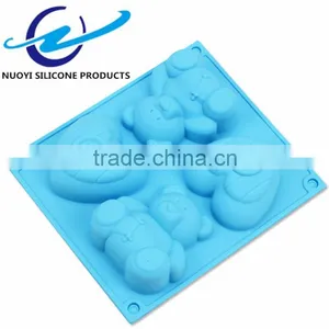 4 Even the Bear& Love Shape Silicone Cake Mould Bakeware Tool thumbnail-2