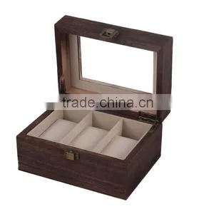 China Wooden 3 Tank Factory Wholesale Custom Luxury Watch Boxes, Fashion Gift Boxes, Beautiful Display Box thumbnail-3