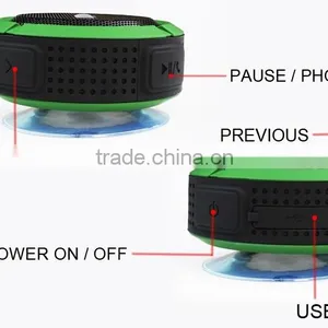 Factory Wholesale Wireless Waterproof Bluetooth Shower Speaker With Scuker thumbnail-3