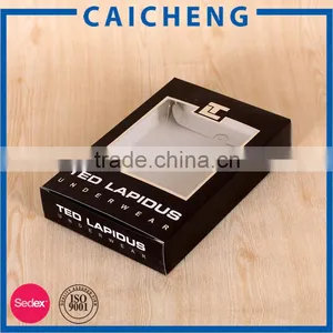 Hot Sale Custom Scarves Packaging Black Folding Box thumbnail-5