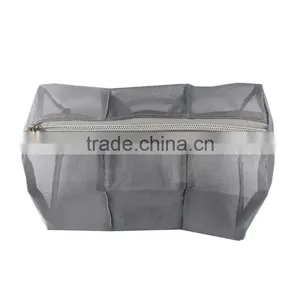 High Quality Compartment Mesh Bag Cosmetic Bag, Beauty Bag With Zipper thumbnail-5
