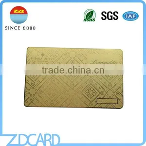 Custom Size Golden Color Metal Business Card thumbnail-2