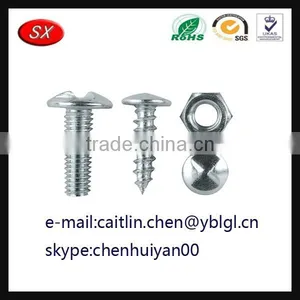 Double Guarantee Type Anti Theft Anti Tamper Security License Plate Metal Screws thumbnail-3