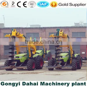 New Type 6 Meter Depth Electric Pile Driver Tractor Drilling Rig thumbnail-6