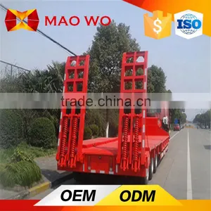 Maowo 60 Ton Low Bed Trailer High Bed Semi Trailer for Sale thumbnail-2
