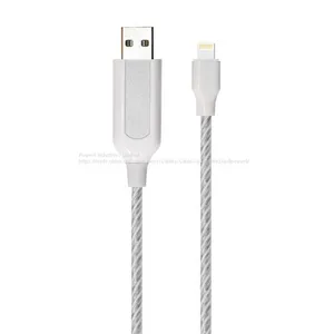 EL Visible Light 8 Pin Lightning USB Flowing Round Cable LR002 thumbnail-1