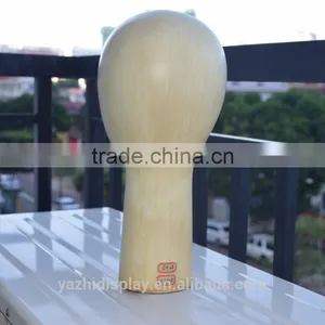 High Quality Abstract Wooden Grain Mannequin Head Unisex for Hat Display thumbnail-3