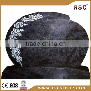 Blue Pearl Granite Headstone thumbnail-1