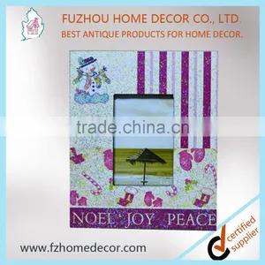 2016 New Style X'mas MDF Printing Photo Frame With Glitter Powder thumbnail-1