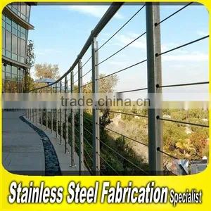 Fabrication Project 304 Stainless Steel Balcony Tension Wire Railing thumbnail-2