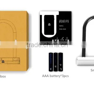 New Multifunctional Ultrasonic U Lock Smart Mobile Control Anti-theft Lock For Electric Verhicles/Motorcycles/Scooters/Bicycles thumbnail-6