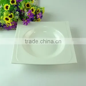 Hot Selling Cheap Porcelain Square Soup Plate , Cheap Ceramics Dinner Plate thumbnail-2