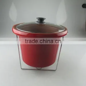 Stocklot Glazed Porcelain Soup Tureen With Lid and Iron Hob thumbnail-1