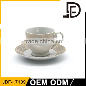 Porcelain Bulk Tea Cup and Saucer Sets / Floral Teacups thumbnail-3
