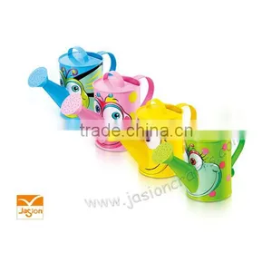 Metal Watering Can of Kid Theme With Cute Cartoon Animal Image Perfect for Kid's Learning of Gardening Daily or Use at Festival thumbnail-1