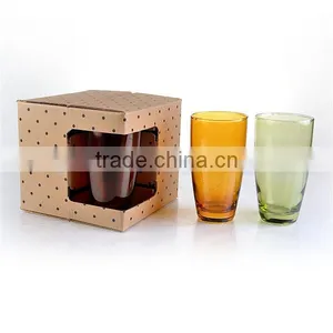 Sets 4 Color Stemless Water Glass With Gife Box thumbnail-1