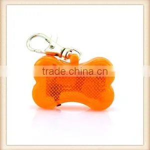 Fashion Bone Shape Pet Dog Cat Led Pendant Tag Safety Light Glow Light Up Collar Flasher thumbnail-2