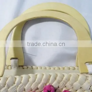 Natural Material Hand Weaving Girl Straw Bag for Sale thumbnail-6