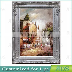 Custom Village Scenery Painting thumbnail-1
