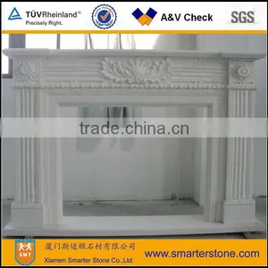 White Marble Electrical Fireplace Surround thumbnail-1