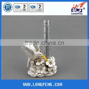 White Wholesale Polyresin Bird Figurines With Flowers thumbnail-1