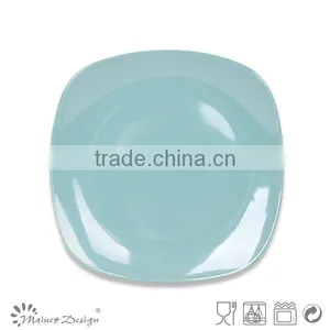 20pcs Newest High Quality Light Blue Ceramic Stoneware Square Dinnerware Set thumbnail-5
