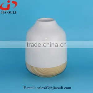 Hot Design Home Decoration Oriental Wood Trim Ceramic Vase thumbnail-1
