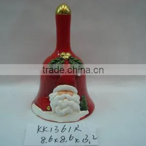 Ceramic Xmas Bell Ring of Santa,christmas Truck,candle Holder thumbnail-1