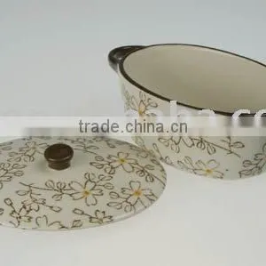 Stoneware Casserole Mini Oval Shape thumbnail-1
