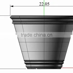 Colorful Rotomolded PE Flower Pots thumbnail-6