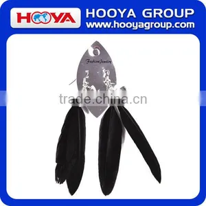 2013 New Designed Colorful Feather Hanging Earrings thumbnail-1