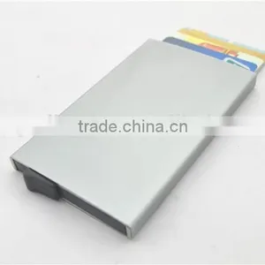 Slim Aluminum Credit Card Holder Metal RFID Protector Wallet thumbnail-2