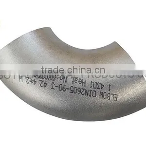 CNC Machine Stainless Steel Forged Sanitary Drawbench Polish Brush Finish 90 Degree Elbow thumbnail-2