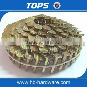Cheap Price Painted Pallet Coil Nails/ Coil Roofing Nails Smooth Shank Factory thumbnail-3