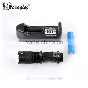 Custom Logo 395nm UV Led Flashlight Kit Mini Aluminum Alloy UV LED Flashlight Torch Set thumbnail-3