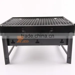 HOT Wholesale Portable Stainess Steel Metal Small Outdoor Bbq Grill Barbecue Charcoal Grill thumbnail-1