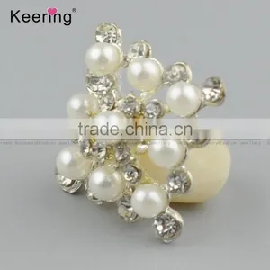 Vogue Custom Square Pearl and Rhinestone Buttons for Garments WBK-1467 thumbnail-2