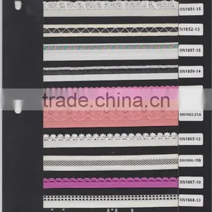 Custom High Quality Crochet Elasticity Decorative Elastic for Underwear/bra thumbnail-1