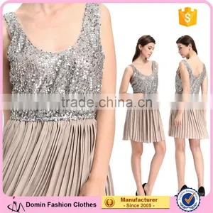 2017 Cloth Woman Short Summer Sequin Dress thumbnail-1