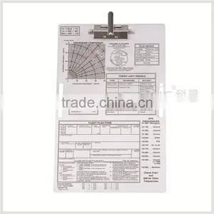 Kearing Brand Rectangular Aluminium Aviation Kneeboard With Accurate Scale for Pilot Training thumbnail-1