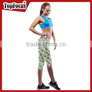 Sports Apparel With Hidden Pocket 2017 Women Yoga Leggings Wholesale Sexy Girls Sports Digital Printing Leggings thumbnail-6