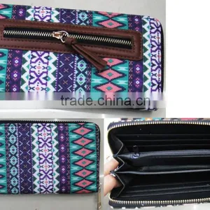 Fashion Lady Designer Cotton Canvas Diversity New Wallet thumbnail-1