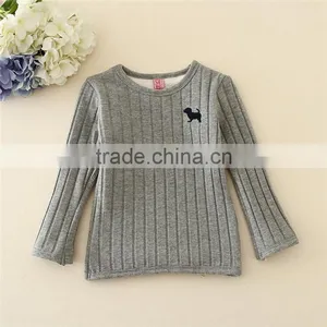Factory Manufacture Supply Long Sleeves Girl Undershirt in Stock, Kids Warm Undershirts/sweatshirts for Girls thumbnail-4
