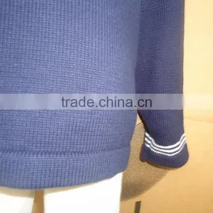 Child Teenager Kids Sailing Boat Pattern Dark Navy Blue Pullover Sweater thumbnail-4