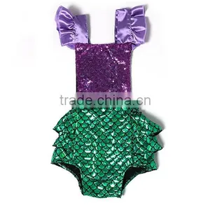 Fashion New Romper Children Colthes Mermaid Baby Girls Romper thumbnail-1