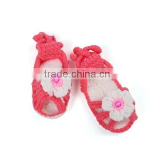 Summer Flower Free Pattern Crochet Knitting Shoes for Baby thumbnail-3
