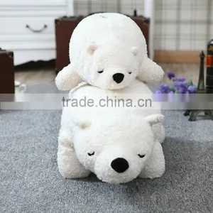 S17025A Hot Sale Cute Cartoon Polar Bear Baby Plush Doll thumbnail-2