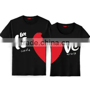 2016 Korea Fashion Love Printed T-Shirt For Couple thumbnail-1